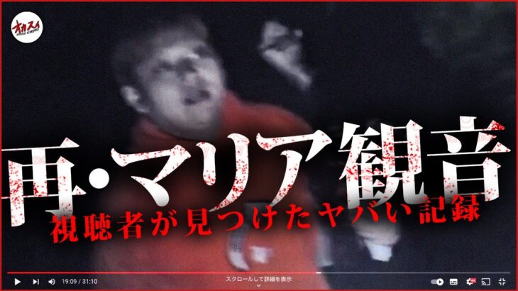 【心霊】絶対NGスポットのあの場所で本当にヤバい心霊現象が撮れていました…😨　【マリア観音】【八王子トンネル】【視聴者が見つけた心霊映像】