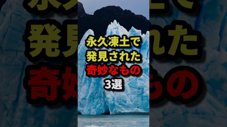 なぜか永久凍土で発見された奇妙なモノ3選 #都市伝説 #ホラー #雑学