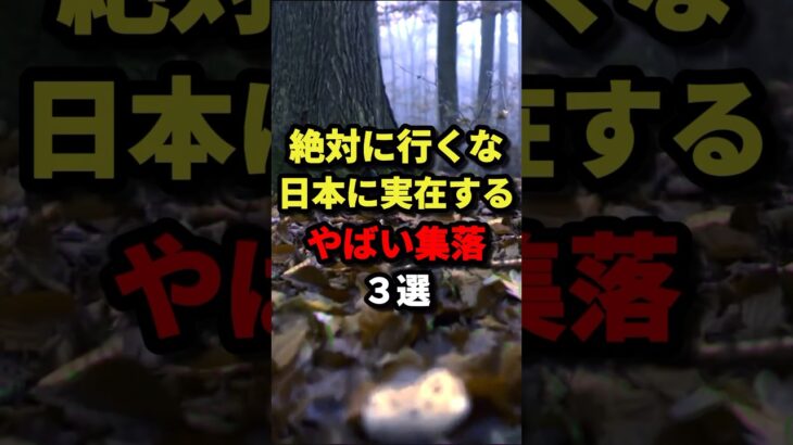 日本に実在するやばい集落3選 #都市伝説 #ホラー #雑学