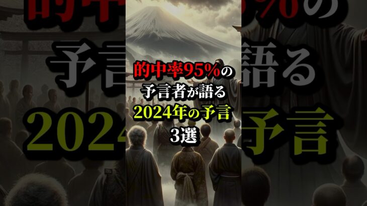 的中率95％の予言者が語る2024年の予言3選。最後は日本が… #都市伝説 #雑学 #ホラー