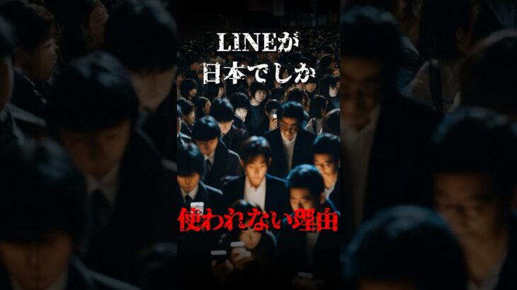 LINEが日本でしか使われない、闇の理由。#サクトシ #都市伝説 #怖い話 #雑学 #shorts