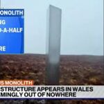 2024年 Monolith mystery reemerges in Wales, prompting speculation of space aliens