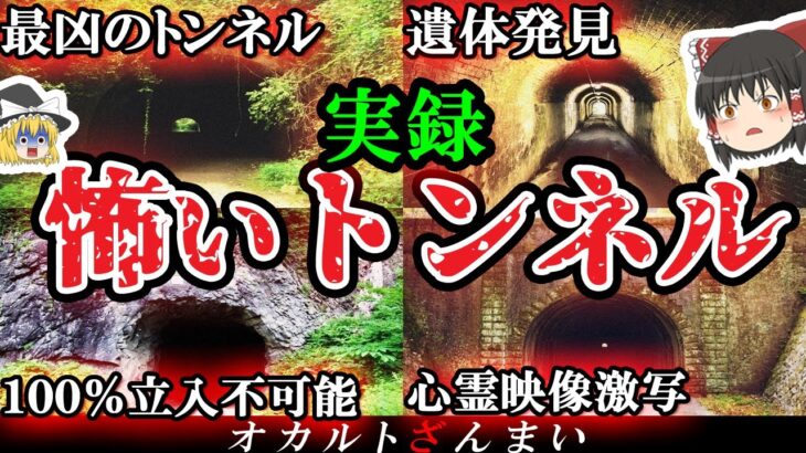 【ガチホラー】最凶の事件が起きた…日本で1番危険な心霊トンネル4選【ゆっくり解説】