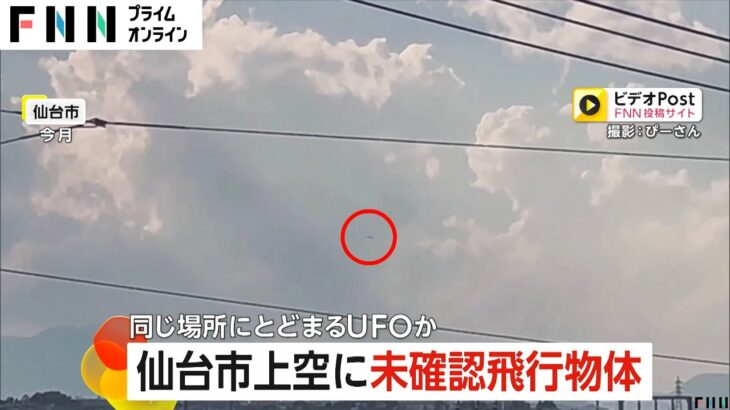 2024年 【UFO】仙台市上空に未確認飛行物体が…専門家「ドローンではない」が…チョウゲンボウ？