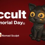 【Nomad Sculpt】7月13日は「オカルト記念日」。夏の暑さはオカルトだョ！コネコネ。