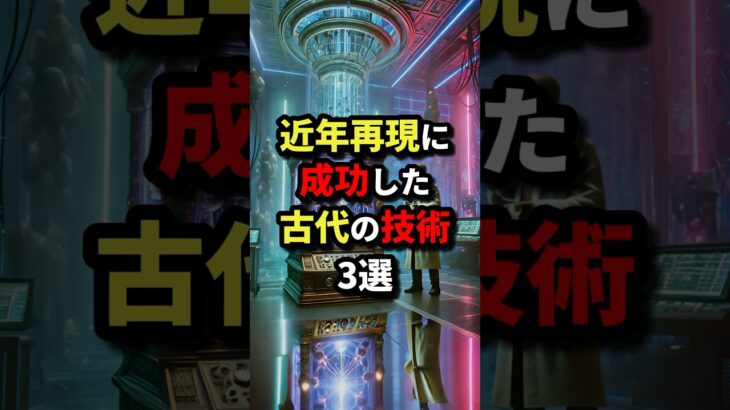 近年再現に成功した古代の技術3選 #都市伝説 #怖い話 #雑学