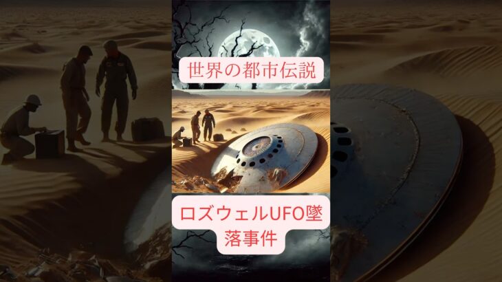 ロズウェルUFO墜落事件　#オカルト #都市伝説 #怖い話  #UFO #ロズウェル　#ホラー　VOICEVOX:ずんだもん