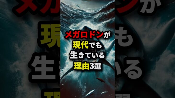 もしもメガロドンが現代に存在したらどうなる？　#都市伝説