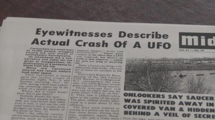 2024年 50th anniversary of UFO crash legend in Carbondale