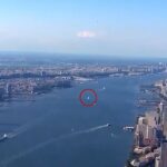 2024年 Mysterious orb zooming past NYC accidentally caught on film by local news chopper