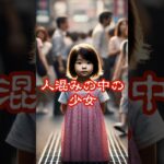 人混みの中の少女　#怖い話 #恐怖 #都市伝説 #ホラー #ミステリー