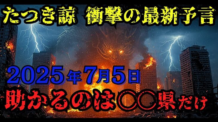 2025年7月5日、日本列島が消滅する!? 漫画家たつき諒さんの衝撃予言【 都市伝説 予言 雑学 スピリチュアル 怪談 】