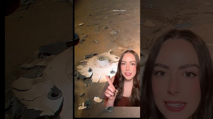 2024年 Did the NASA helicopter on Mars find a crashed UFO?! #nasa #space #planet #shorts