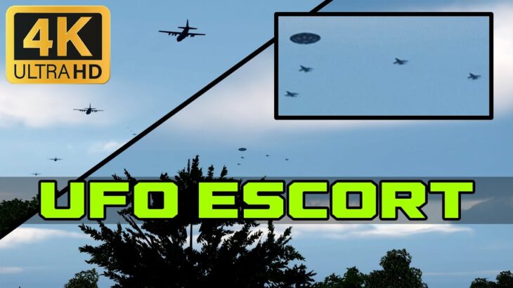 2024年 Hunters in a remote northwest forest capture video of a UFO escorted by fighter jets #ufo #uap #dcs