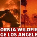 2024年 LIVE | Los Angeles Fires | California Wildfires | Palisades Fire | Aerial Shots of Devastation |N18G