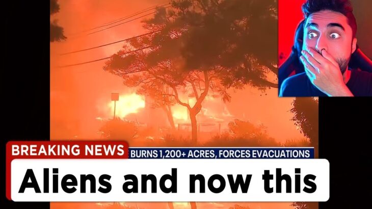 2024年 Palisades Fires Video FOOTAGE ❗❗😨 (BREAKING) – LA Fires, Palisades Fires, Aliens UFO Drones UAP