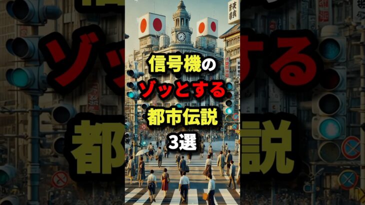 信号機のゾッとする都市伝説3選　#都市伝説