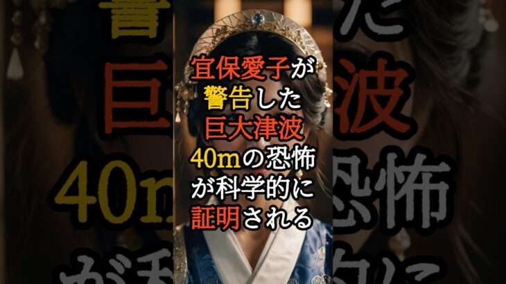 宜保愛子が警告した巨大津波、40mの恐怖が科学的に証明される【 都市伝説 予言 オカルト スピリチュアル ミステリー 】