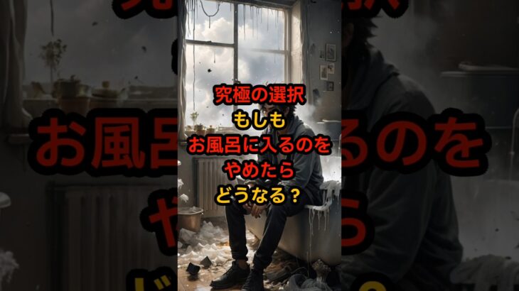 究極の選択お風呂に入らないとどうなる？#都市伝説 #ミステリー #雑学 #ホラー#Shorts