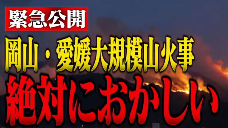 【大炎上】これは怪しすぎる。岡山・愛媛で起きた大規模山火事について。