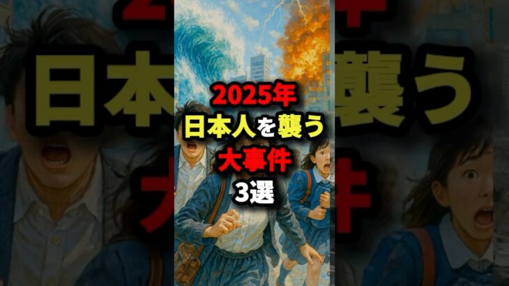 2025年日本人を襲う大事件3選　#都市伝説
