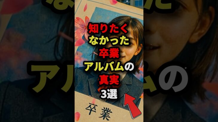 知りたくなかった卒業アルバムの真実3選　#都市伝説
