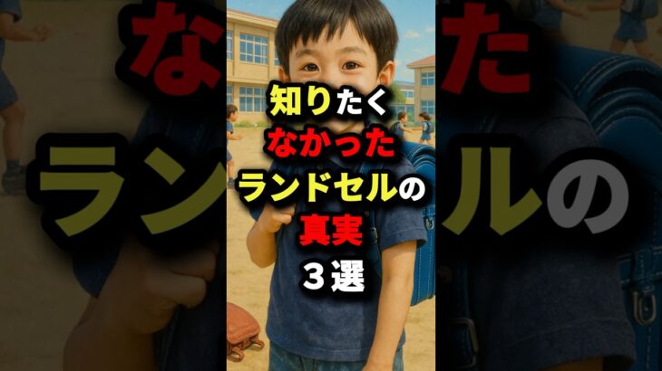 知りたくなかったランドセルの真実3選【最後は胸キュン】　#都市伝説