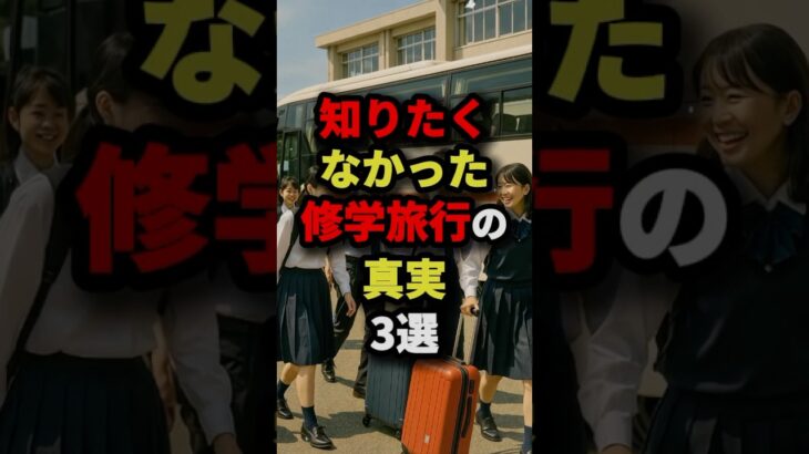知りたくなかった修学旅行の真実3選　#都市伝説