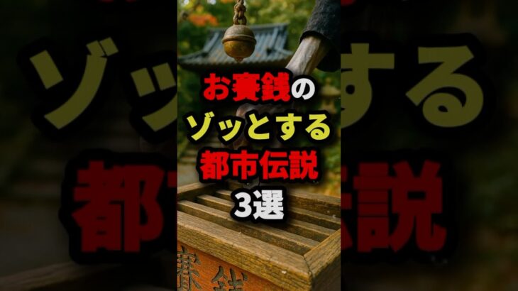 お賽銭のゾッとする都市伝説3選【最後は絶対にやめろ】　#都市伝説