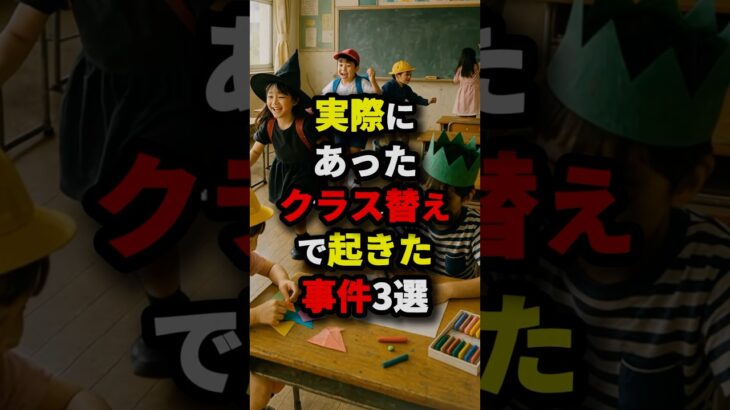 実際にあったクラス替えで起きた事件3選　#都市伝説