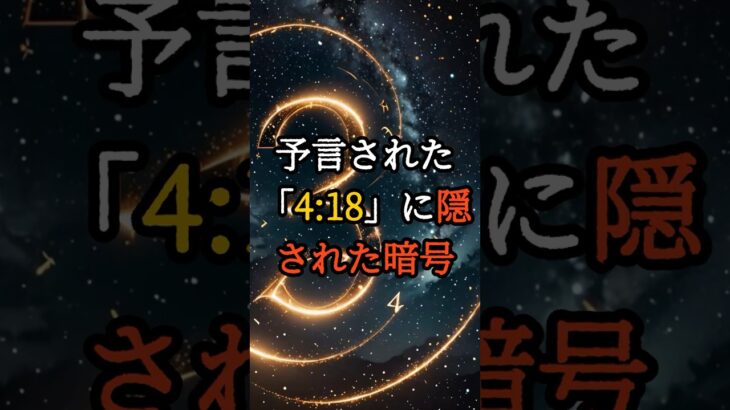 予言と一致する「数字の神秘」──4時18分の意味とは？【 雑学  たつき諒 地震  黙示録 日本 陰謀論 】