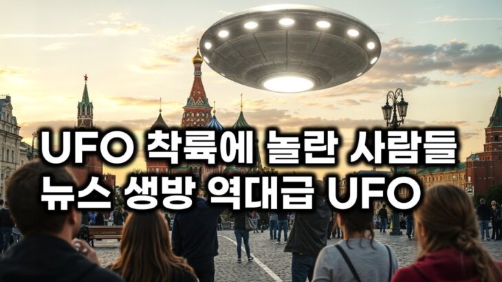 2024年 실제 UFO 착륙에 놀란 사람들.. 뉴스 생방에 나타난 충격적 UFO