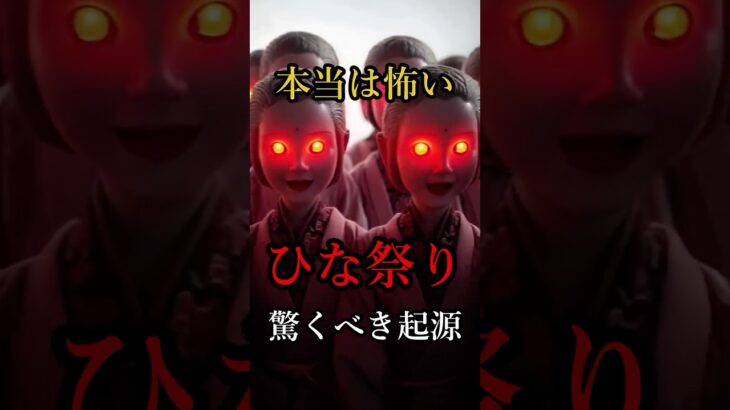 本当は怖いひな祭りの起源 #都市伝説 #衝撃の事実 #歴史#shorts