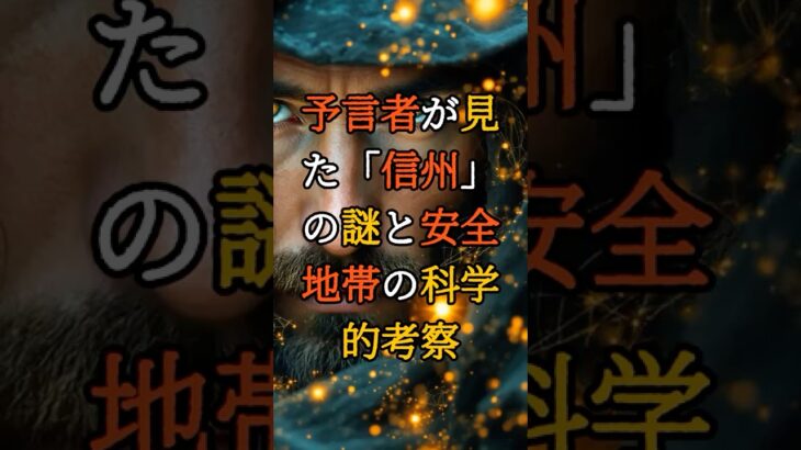 予言者が見た「信州」の謎と安全地帯の科学的考察【 都市伝説 予言 ミステリー オカルト スピリチュアル 】