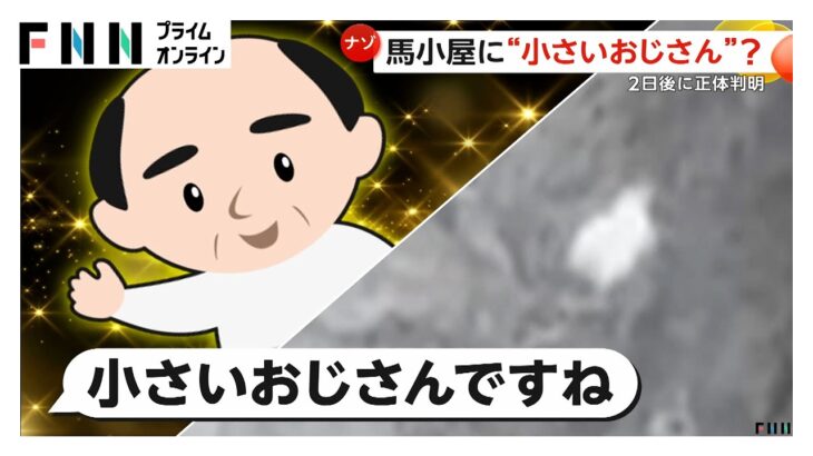 都市伝説の“小さいおじさん”が馬小屋に？　正体はクモ レンズの前には無数の白い糸が