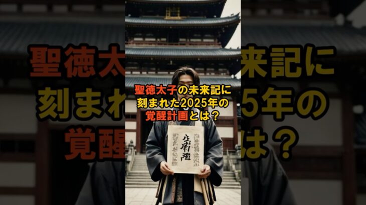 暴露！聖徳太子の未来記に刻まれた2025年の覚醒計画とは？【 雑談 予知 ミステリー スピリチュアル 予知能力 】