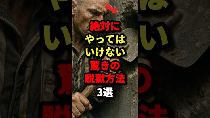絶対にやってはいけない驚きの脱獄方法3選　#都市伝説