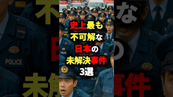 史上最も不可解な日本の未解決事件3選　　　　　　#都市伝説