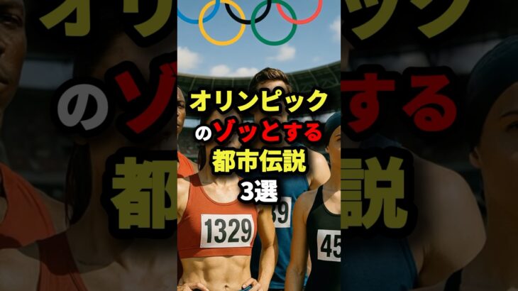 オリンピックのゾッとする都市伝説3選【最後は偶然の一致】　#都市伝説