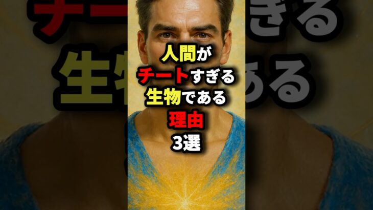 人間がチートすぎる生物である理由3選　#都市伝説