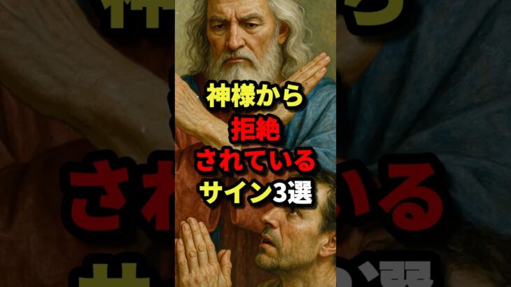 神様から拒絶されているサイン3選　#都市伝説