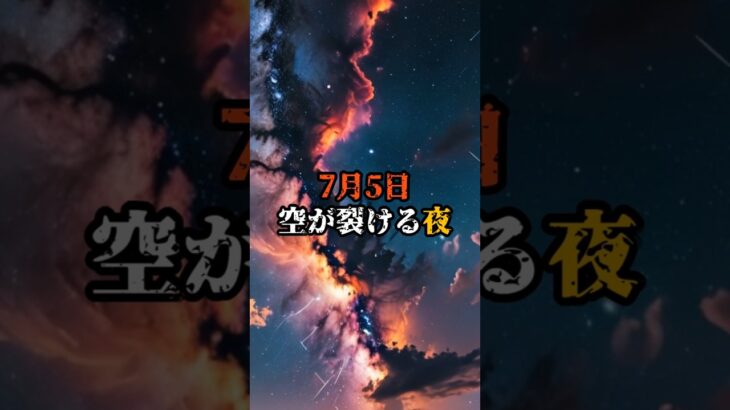 7月5日空が裂ける夜【 都市伝説 予言 ミステリー スピリチュアル 予知能力 】