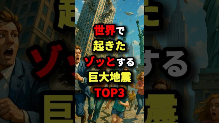 世界で起きたゾッとする巨大地震TOP3　#都市伝説