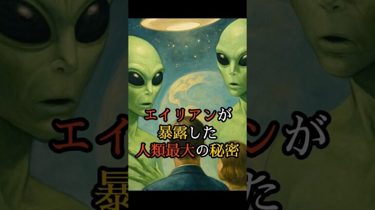 エイリアンが 暴露した  人類最大の秘密 #都市伝説 #ミステリー #オカルト #怪現象 #怖い話 #shorts