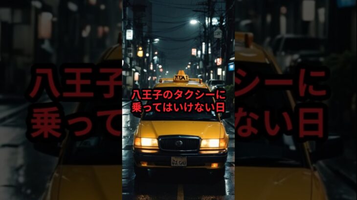 八王子のタクシーに乗ってはいけない日 #都市伝説 #ミステリー #怖い話 #ショート動画