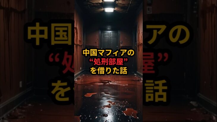 中国マフィアの処刑室を借りた話 #都市伝説 #怖い話 #恐怖 #ミステリー #ショート動画
