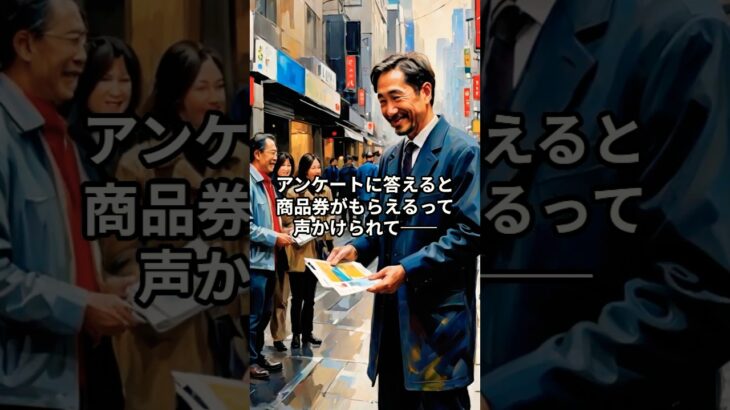 「無料アンケートの“正体”…絶対について行くな」　#怖い話 #宗教団体 #都市伝説 #洗脳 #合宿 #実話怪談 #アンケート詐欺 #オカルト #宇宙人説