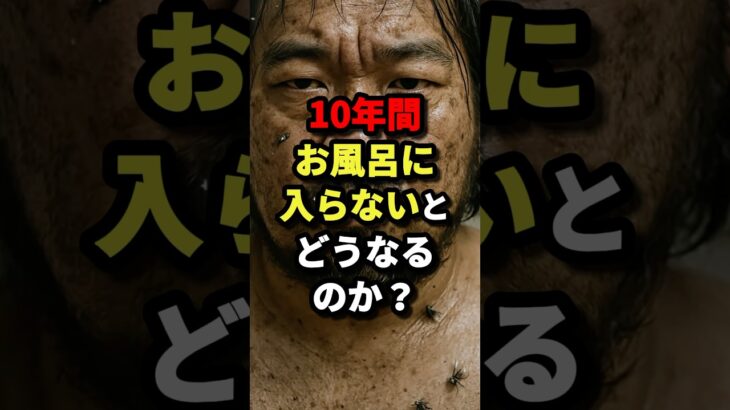 10年間お風呂に入らないとどうなるのか？　#都市伝説