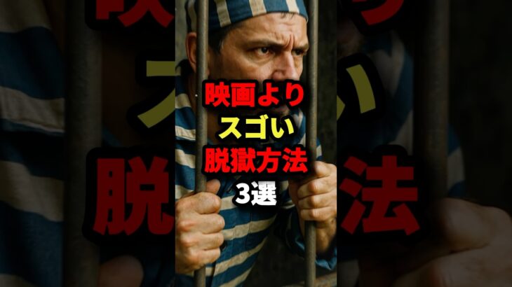 【絶対にやってはいけない】映画よりスゴい脱獄方法3選　#都市伝説