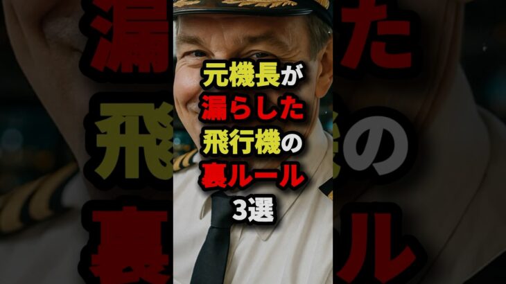 元機長が漏らした飛行機の裏ルール3選　#都市伝説